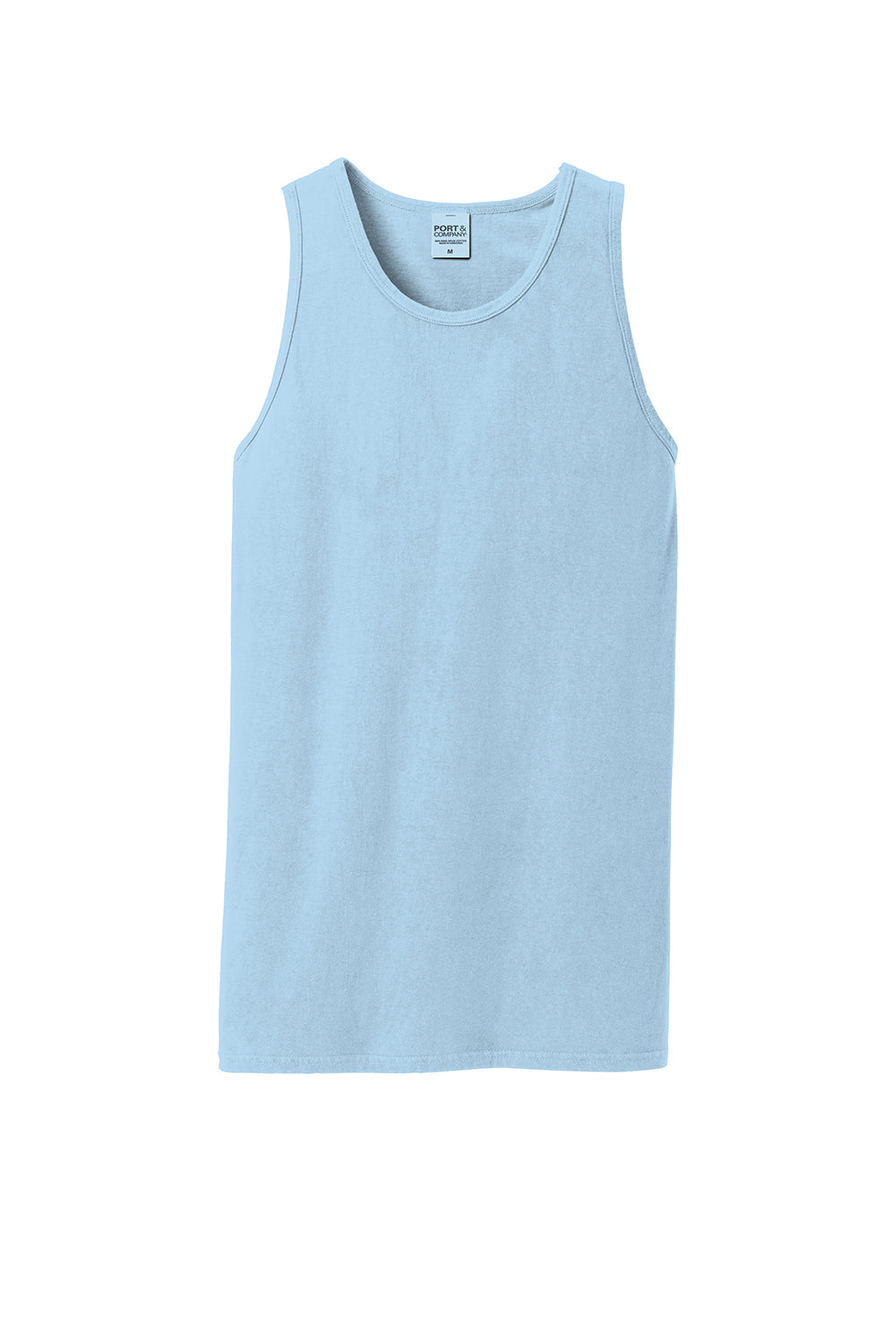 Port & Company PC099TT Mens Beach Wash Tank Top Glacier Blue Flat Front