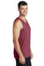 Port & Company PC099TT Mens Beach Wash Tank Top Merlot Red Model Side