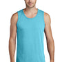 Port & Company Mens Beach Wash Tank Top - Tidal Wave Blue