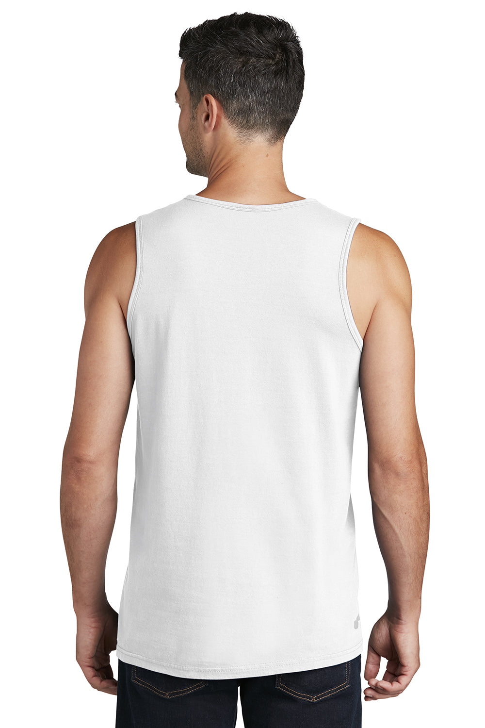 Port & Company PC099TT Mens Beach Wash Tank Top White Model Back