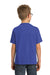 Port & Company PC099Y Youth Beach Wash Short Sleeve Crewneck T-Shirt Iris Blue Model Back