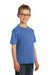 Port & Company PC099Y Youth Beach Wash Short Sleeve Crewneck T-Shirt Blue Moon Model 3q