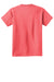 Port & Company PC099Y Youth Beach Wash Short Sleeve Crewneck T-Shirt Fruit Punch Pink Flat Back