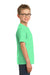 Port & Company PC099Y Youth Beach Wash Short Sleeve Crewneck T-Shirt Jadeite Green Model Side