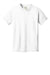 Port & Company PC099Y Youth Beach Wash Short Sleeve Crewneck T-Shirt White Flat Front