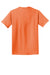 Port & Company PC099 Mens Beach Wash Short Sleeve Crewneck T-Shirt Cantaloupe Orange Flat Back