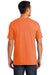 Port & Company PC099 Mens Beach Wash Short Sleeve Crewneck T-Shirt Cantaloupe Orange Model Back