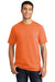 Port & Company PC099 Mens Beach Wash Short Sleeve Crewneck T-Shirt Cantaloupe Orange Model Front