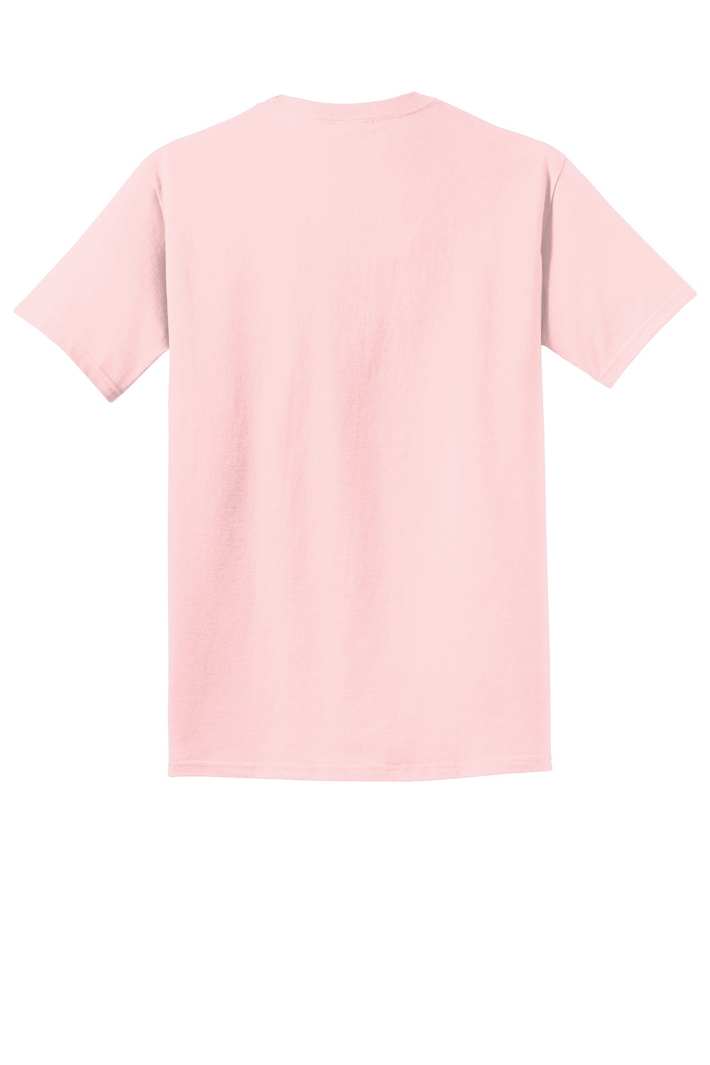 Port & Company PC099 Mens Beach Wash Short Sleeve Crewneck T-Shirt Cherry Blossom Pink Flat Back