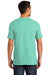 Port & Company PC099 Mens Beach Wash Short Sleeve Crewneck T-Shirt Cool Mint Green Model Back