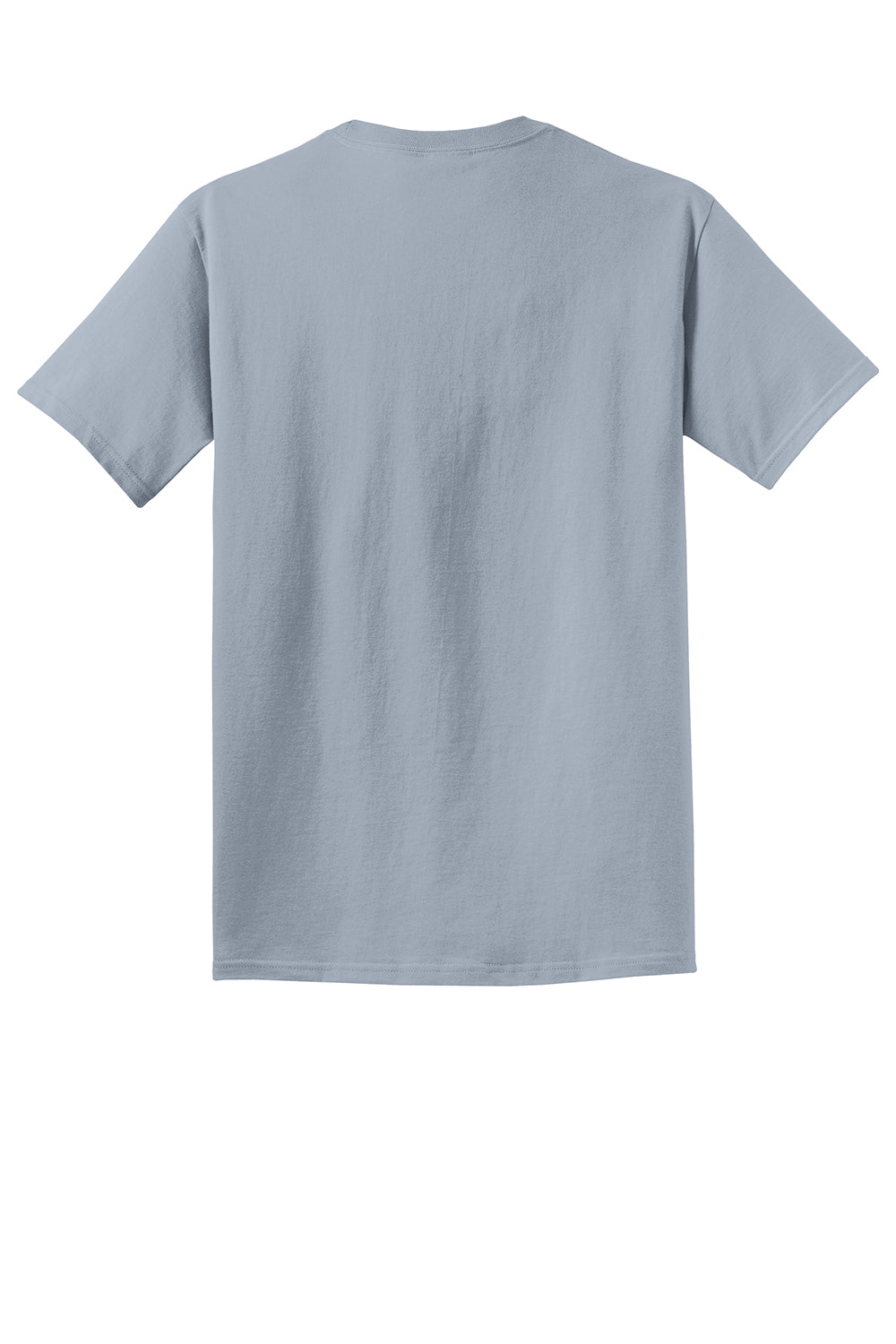 Port & Company PC099 Mens Beach Wash Short Sleeve Crewneck T-Shirt Dove Grey Flat Back