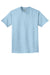 Port & Company PC099 Mens Beach Wash Short Sleeve Crewneck T-Shirt Glacier Blue Flat Front