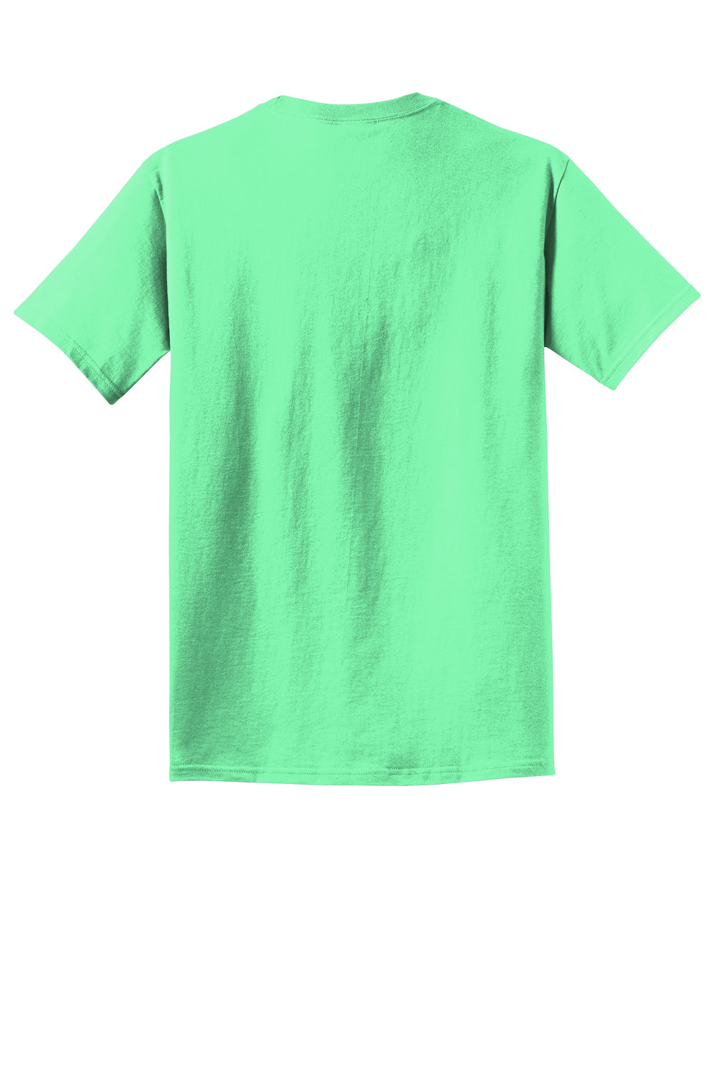 Port & Company PC099 Mens Beach Wash Short Sleeve Crewneck T-Shirt Jadeite Green Flat Back