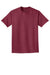 Port & Company PC099 Mens Beach Wash Short Sleeve Crewneck T-Shirt Merlot Red Flat Front