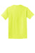 Port & Company PC099 Mens Beach Wash Short Sleeve Crewneck T-Shirt Neon Yellow Flat Back