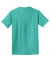 Port & Company PC099 Mens Beach Wash Short Sleeve Crewneck T-Shirt Peacock Green Flat Back