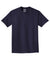 Port & Company PC099 Mens Beach Wash Short Sleeve Crewneck T-Shirt True Navy Blue Flat Front