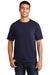 Port & Company PC099 Mens Beach Wash Short Sleeve Crewneck T-Shirt True Navy Blue Model Front