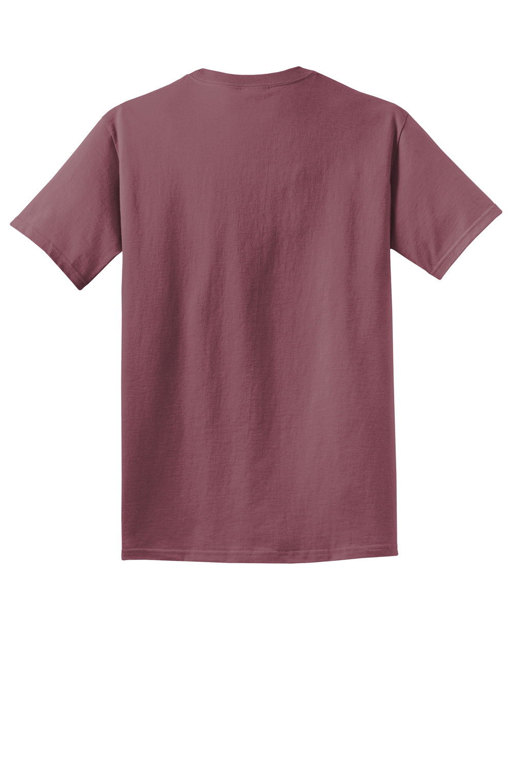 Port & Company PC099 Mens Beach Wash Short Sleeve Crewneck T-Shirt Wineberry Flat Back