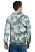 Port & Company PC144 Mens Crystal Tie-Dye Hooded Sweatshirt Hoodie Grey Model Back