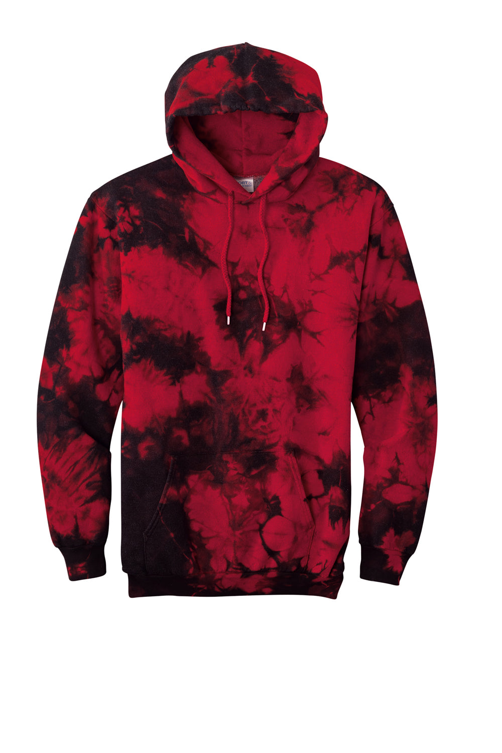 Mens red tie dye hoodie sale