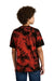 Port & Company PC145Y Youth Crystal Tie-Dye Short Sleeve Crewneck T-Shirt Black/Red Model Back