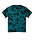 Port & Company PC145Y Youth Crystal Tie-Dye Short Sleeve Crewneck T-Shirt Black/Teal Flat Back