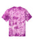 Port & Company PC145Y Youth Crystal Tie-Dye Short Sleeve Crewneck T-Shirt Purple Flat Back