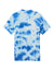 Port & Company PC145 Mens Crystal Tie-Dye Short Sleeve Crewneck T-Shirt True Royal Blue Flat Back