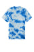 Port & Company PC145 Mens Crystal Tie-Dye Short Sleeve Crewneck T-Shirt True Royal Blue Flat Front