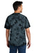 Port & Company PC145 Mens Crystal Tie-Dye Short Sleeve Crewneck T-Shirt Black Model Back