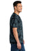 Port & Company PC145 Mens Crystal Tie-Dye Short Sleeve Crewneck T-Shirt Black Model Side