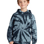 Port & Company Youth Tie-Dye Fleece Hooded Sweatshirt Hoodie - Black