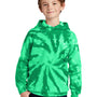 Port & Company Youth Tie-Dye Fleece Hooded Sweatshirt Hoodie - Kelly Green