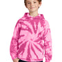 Port & Company Youth Tie-Dye Fleece Hooded Sweatshirt Hoodie - Pink