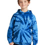 Port & Company Youth Tie-Dye Fleece Hooded Sweatshirt Hoodie - Royal Blue