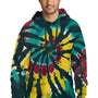 Port & Company Mens Tie-Dye Fleece Hooded Sweatshirt Hoodie - Island - NEW