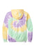 Port & Company PC146 Mens Tie-Dye Fleece Hooded Sweatshirt Hoodie Mint Rainbow Flat Back