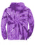 Port & Company PC146 Mens Tie-Dye Fleece Hooded Sweatshirt Hoodie Purple Flat Back