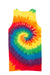 Port & Company PC147TT Mens Tie-Dye Tank Top Rainbow Flat Back