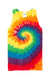 Port & Company PC147TT Mens Tie-Dye Tank Top Rainbow Flat Front