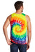 Port & Company PC147TT Mens Tie-Dye Tank Top Rainbow Model Back