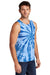 Port & Company PC147TT Mens Tie-Dye Tank Top Royal Blue Model 3q