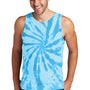 Port & Company Mens Tie-Dye Tank Top - Turquoise Blue