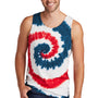 Port & Company Mens Tie-Dye Tank Top - USA Rainbow