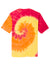 Port & Company PC147Y Youth Tie-Dye Short Sleeve Crewneck T-Shirt Blaze Rainbow Flat Back