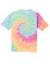 Port & Company PC147Y Youth Tie-Dye Short Sleeve Crewneck T-Shirt Pastel Rainbow Flat Back