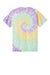 Port & Company PC147 Mens Tie-Dye Short Sleeve Crewneck T-Shirt Mint Rainbow Flat Back