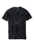 Port & Company PC147 Mens Tie-Dye Short Sleeve Crewneck T-Shirt Black Galaxy Spiral Flat Back