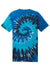 Port & Company PC147 Mens Tie-Dye Short Sleeve Crewneck T-Shirt Ocean Rainbow Flat Back